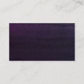 Bruiloft Website Aubergine Paarse Bloemen Visitekaartje (Achterkant)