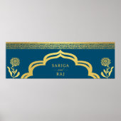 Bruiloft Website Banner Digitaal Bestand Downloade Poster (Voorkant)