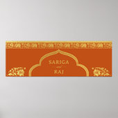 Bruiloft Website Banner Digitaal Bestand Downloade Poster (Voorkant)