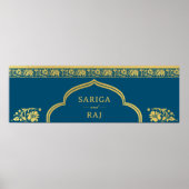 Bruiloft Website Banner Digitaal Bestand Downloade Poster (Voorkant)