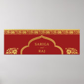 Bruiloft Website Banner Digitaal Bestand Downloade Poster (Voorkant)