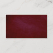 Bruiloft Website Bourgondië Rood en Blush Roze Visitekaartje (Achterkant)