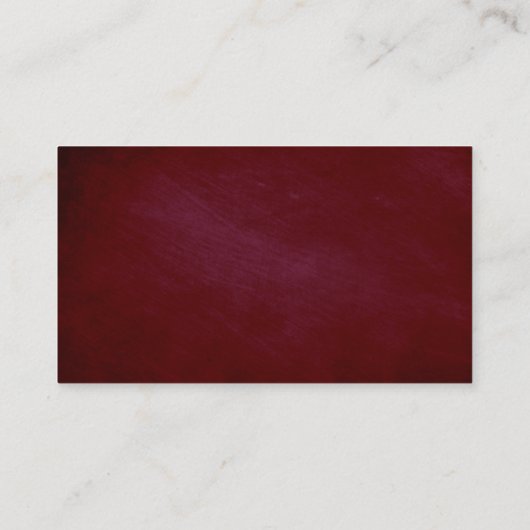 Bruiloft Website Bourgondië Rood en Blush Roze Visitekaartje (Achterkant)