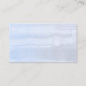 Bruiloft Website Dusty Blue en Perzik Blauw Visitekaartje (Achterkant)