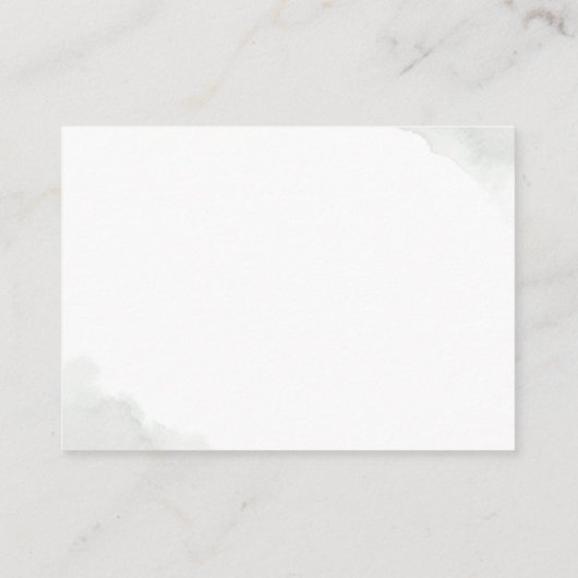 Bruiloft Website Goud Groen Visitekaartje (Achterkant)