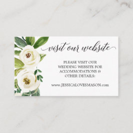 Bruiloft Website Invoegen Kaart - White Roses