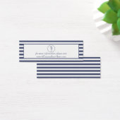 Bruiloft Website Kaart | nautisch blauw zeepaardje (Bureau)