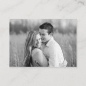 Bruiloft website minimale foto details informatiekaartje (Achterkant)