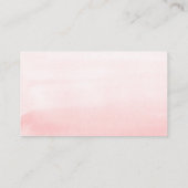 Bruiloft Website Pastel Tropische Bloemen & Pampa' Visitekaartje (Achterkant)