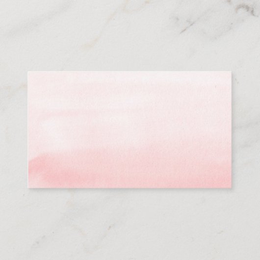 Bruiloft Website Pastel Tropische Bloemen & Pampa' Visitekaartje (Achterkant)