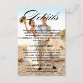 Bruiloft Website QR Code Foto - Register RSVP etc Informatiekaartje (Voorkant)