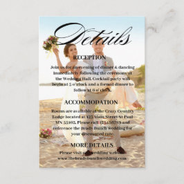 Bruiloft Website QR Code Foto - Register RSVP etc Informatiekaartje