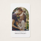 Bruiloft Website QR Code Foto RSVP Behuizing Kaart (Achterkant)