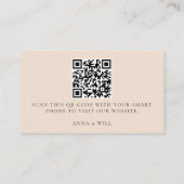 Bruiloft Website QR Code Ocean Sky Blue Bruiloft Informatiekaartje (Achterkant)