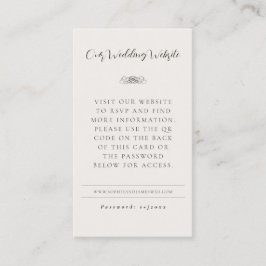 Bruiloft Website QR Code RSVP Behuizing Kaarten Visitekaartje