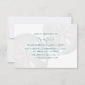 Bruiloft website RSVP van kuststrand zanddollar Kaartje (Voorkant)