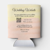 Bruiloft website toevoegen Q R-code scan voeg naam Blikjeskoeler (Achterkant)