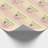 Bruiloft website toevoegen Q R-code scan voeg naam Cadeaupapier (Hoek)