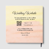 Bruiloft website toevoegen Q R-code scan voeg naam Gastenboek (Achterkant)