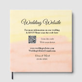 Bruiloft website toevoegen Q R-code scan voeg naam Gastenboek (Voorkant)