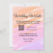 Bruiloft website toevoegen Q R-code scan voeg naam Kaart (Voorkant)