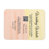 Bruiloft website toevoegen Q R-code scan voeg naam Magneet (Horizontaal)
