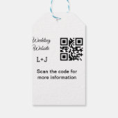 Bruiloft website toevoegen van een code paar naam cadeaulabel (Achterkant)