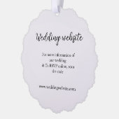 Bruiloft website toevoegen van een code paar naam ornament kaart (Links)