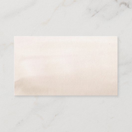 Bruiloft Website Witte Tropische Bloemen & Pampa's Visitekaartje (Achterkant)