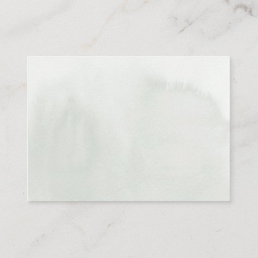 Bruiloft website Zachte witte bloemen Visitekaartje (Achterkant)