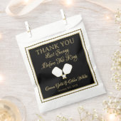 Bruiloft Weekend Activiteit Pickleball Gold & Whit Bedankzakje (Geknipt)