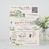 Bruiloft Weekend Route | Newport, RI Kaart (Staand voorkant)