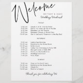 Bruiloft Weekend Route Welkom Flyer (Voorkant)