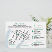 Bruiloft Weekend Welkomstkaart - CUSTOM voor ALEXI (Staand voorkant)