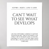 Bruiloft wegwerp camera kan niet wachten om te zie poster (Voorkant)