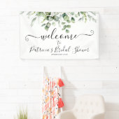 Bruiloft Welcome Bord Banner met Groene Decoratie (Insitu)