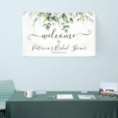 Bruiloft Welcome Bord Banner met Groene Decoratie (Beurs)