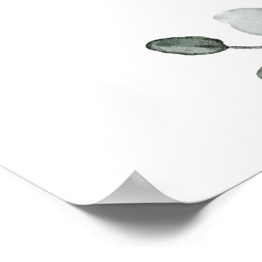 Bruiloft Welcome Bord Greenery Poster 60x90 cm (Hoek)