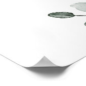 Bruiloft Welcome Bord Greenery Poster 61x91 cm (Hoek)