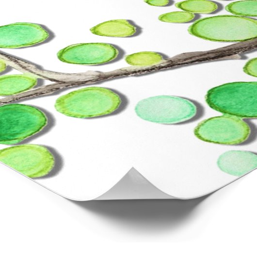 Bruiloft Welcome bord - Romantisch Bos Poster (Hoek)