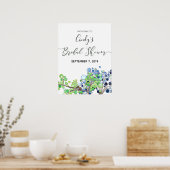 Bruiloft Welcome bord - Romantisch Bos Poster (Keuken)