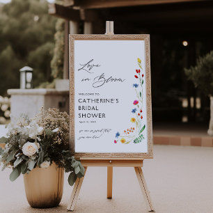 Bruiloft Welcome Bruidsboeket Ontvangst Poster