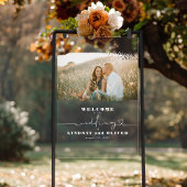 Bruiloft Welkom Acryl Sign met Paar's Foto Acryl Bord