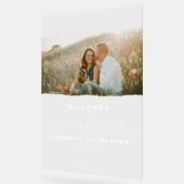 Bruiloft Welkom Acryl Sign met Paar's Foto Acryl Bord (Hoek)