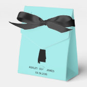 Bruiloft Welkom bij Alabama Favor Box, State Map Bedankdoosjes (Voorkant Zijde)