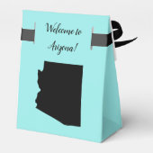 Bruiloft Welkom bij Arizona Favor Box, State Map Bedankdoosjes (Achterkant)
