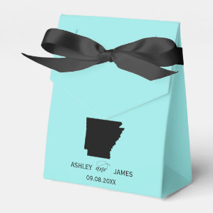 Bruiloft Welkom bij Arkansas Favor Box, State Map Bedankdoosjes