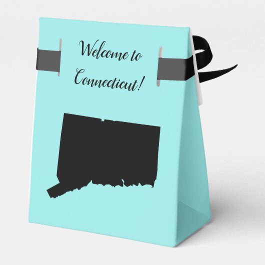 Bruiloft Welkom bij Connecticut Favor Box State Ma Bedankdoosjes (Achterkant)