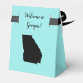 Bruiloft Welkom bij Georgia Favor Box State Kaart Bedankdoosjes (Achterkant)