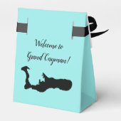 Bruiloft Welkom bij Grand Cayman Kaart Favor Box Bedankdoosjes (Achterkant)